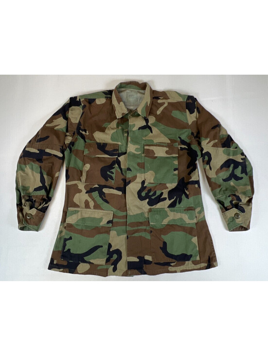 Other - Vintage US Military Woodland Camo BDU Combat Coat Jacket Medium Regular Surplus